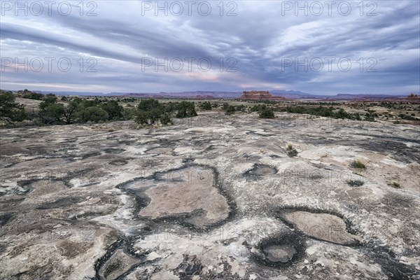 Clouds over desert in Moab