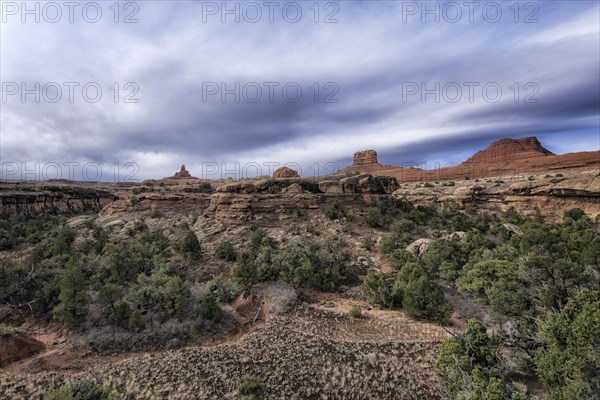 Clouds over desert in Moab