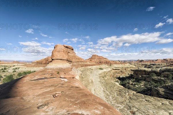 Blue sky over desert in Moab