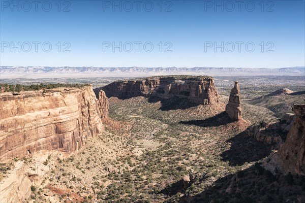 Blue sky over desert