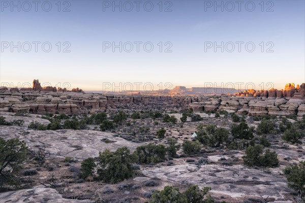 Sunset in desert