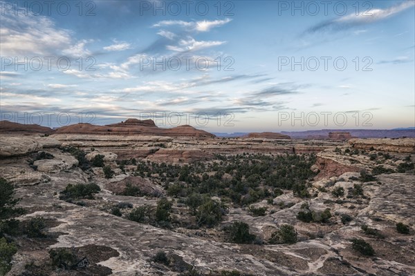 Clouds in blue sky over desert