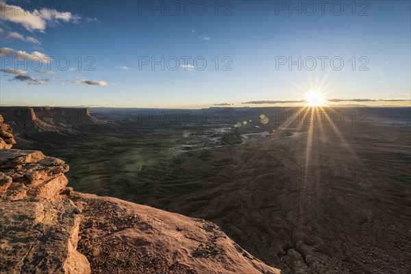 Sunset in canyon