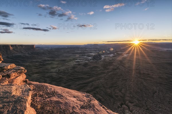 Sunset in canyon