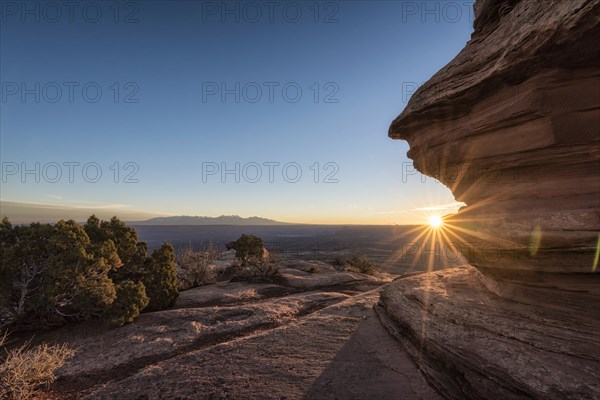 Sunset in canyon