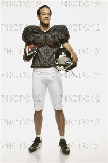 African American man wearing football uniform