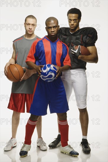 Group of multi-ethnic male athletes