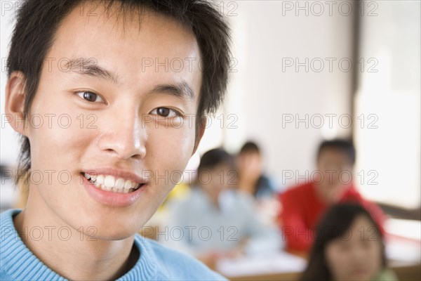 Chinese man smiling