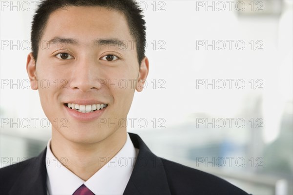 Chinese businessman smiling