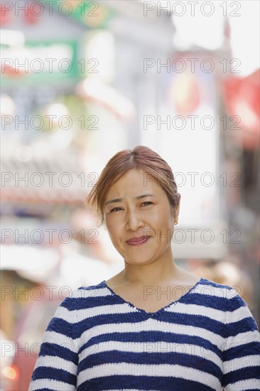 Chinese woman smiling