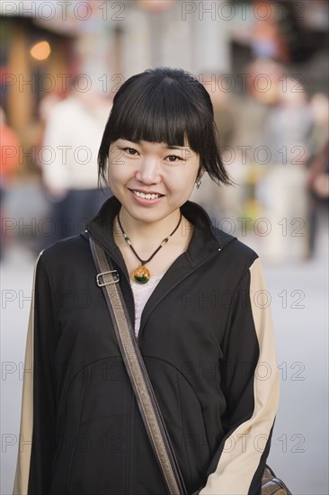 Chinese woman smiling