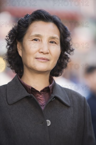 Chinese woman smiling