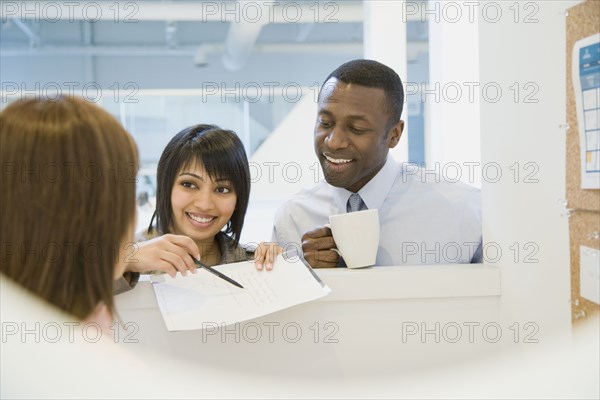 Business people working in office