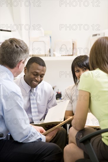 Business people having meeting