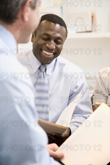 Businessman having meeting