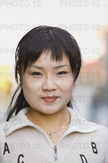 Chinese woman smiling