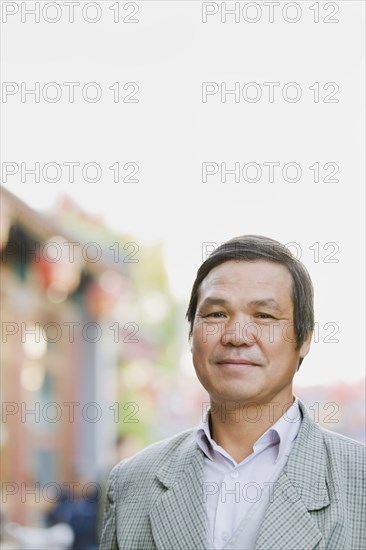 Chinese man smiling