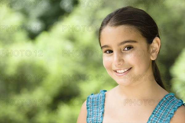 Smiling Middle Eastern girl