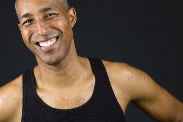 Smiling African American man