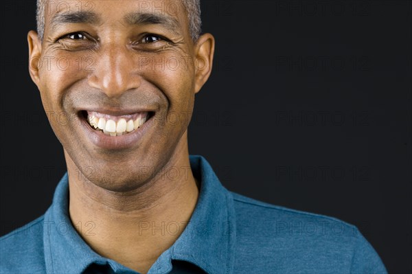 Smiling African American man