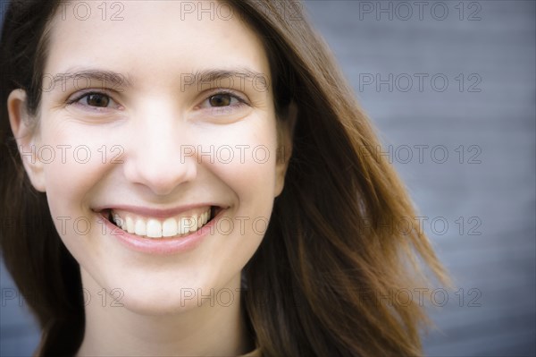 Smiling Caucasian woman