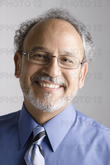 Smiling Middle Eastern businessman