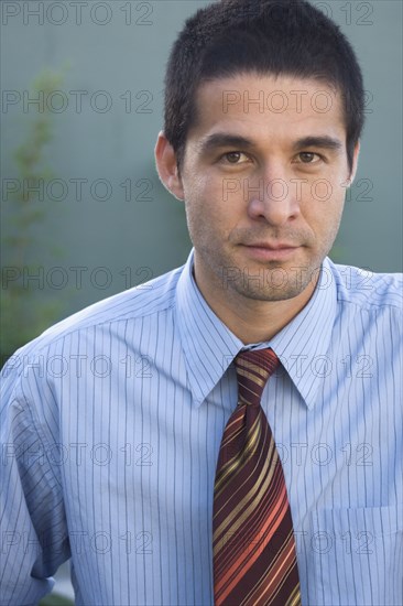 Close up of Hispanic businessman