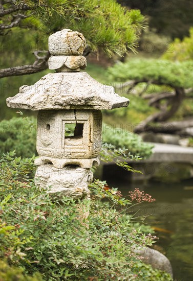 Asian decoration in garden