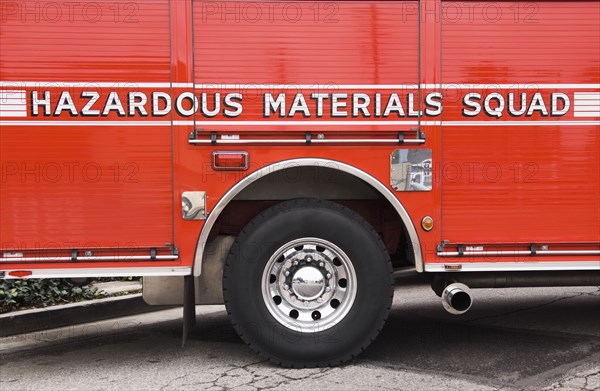Hazardous Materials Squad truck