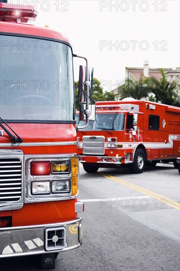 Emergency vehicles responding to emergency