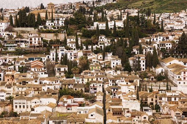 Houses on hillside