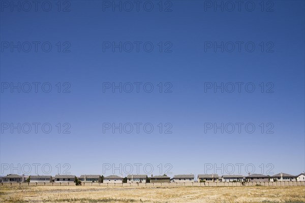 Houses and blue sky