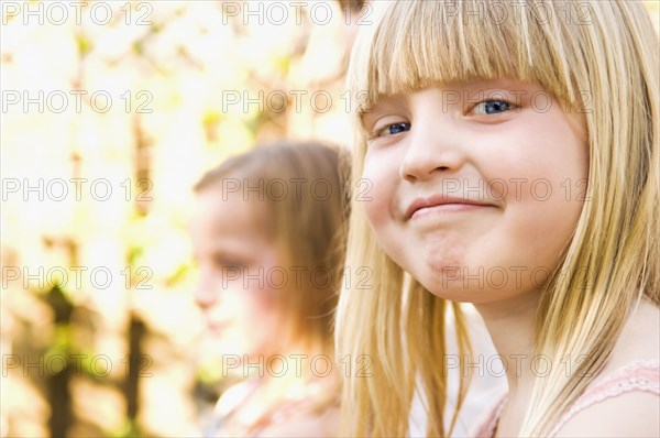 Smiling Caucasian girl