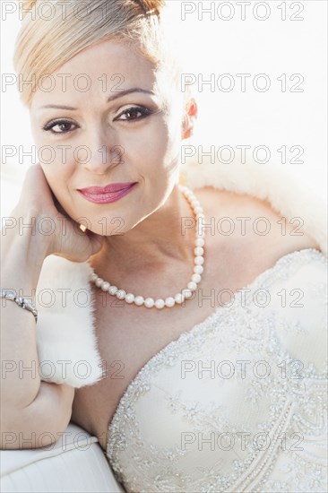 Glamorous Hispanic bride