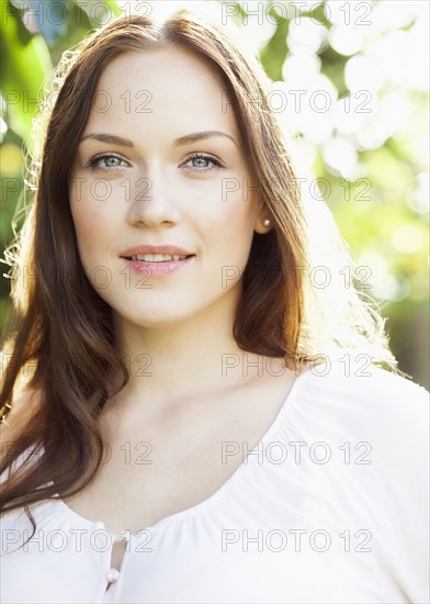 Caucasian woman smiling