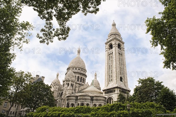 Low angle view of ornate church and dome