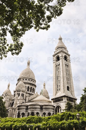 Low angle view of ornate church and dome