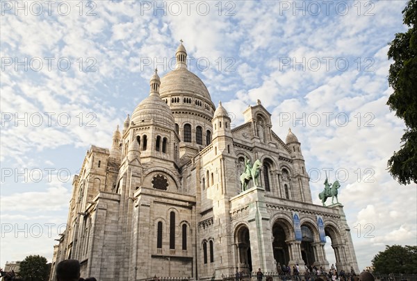 Low angle view of ornate church and dome