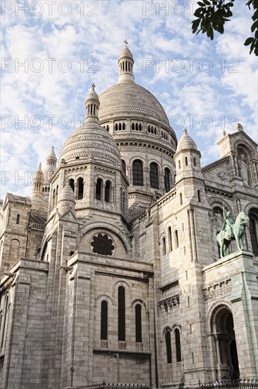 Low angle view of ornate church and dome