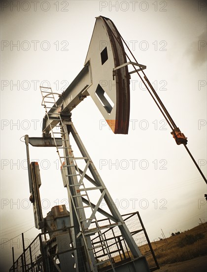 Nodding donkey oil rig