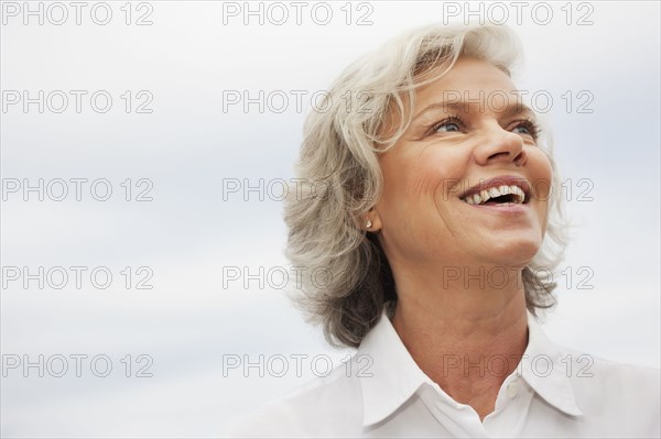 Smiling Caucasian woman