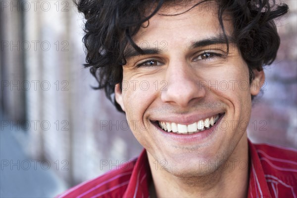 Smiling Native American man