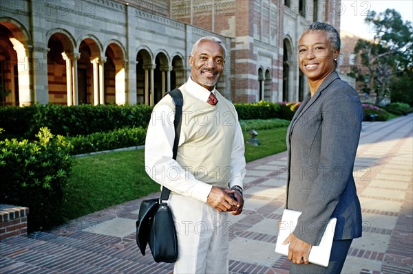 Smiling Black professors