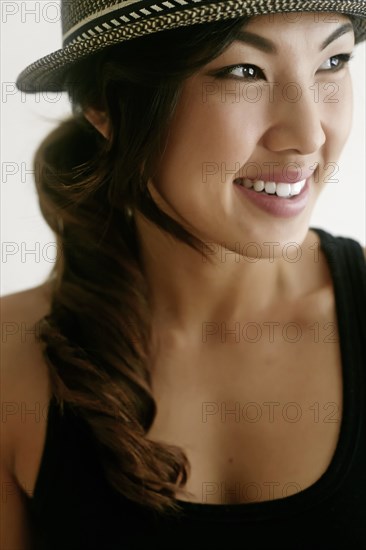 Korean woman smiling