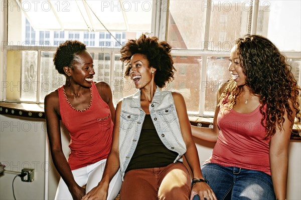 Women laughing together