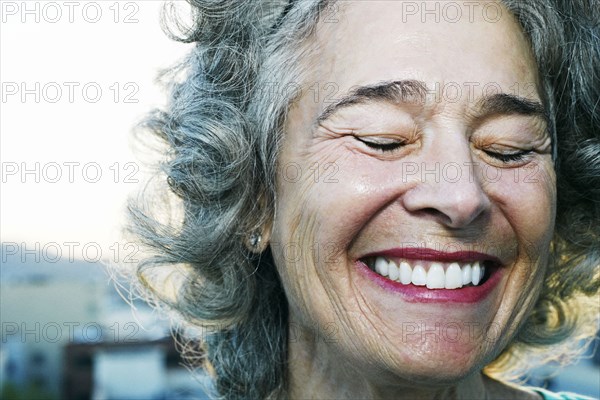 Caucasian woman smiling