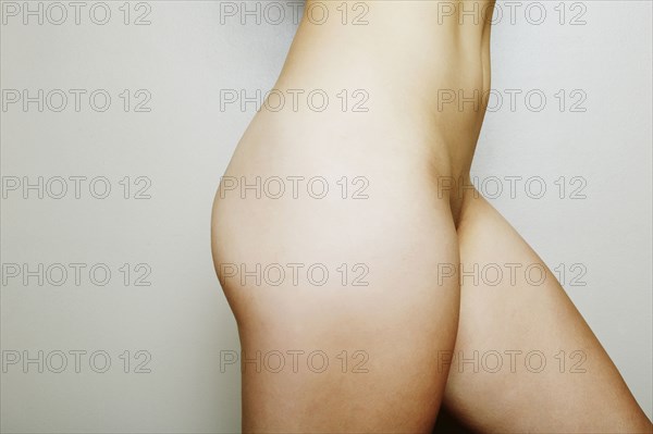 Close up of buttocks of nude Japanese woman