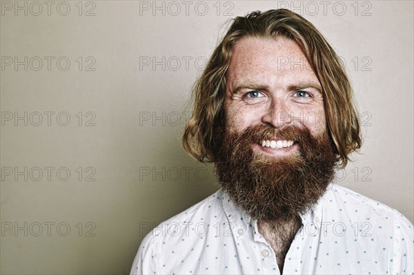 Caucasian man smiling