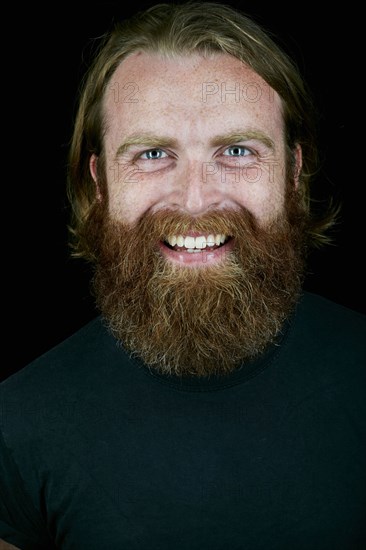 Caucasian man smiling