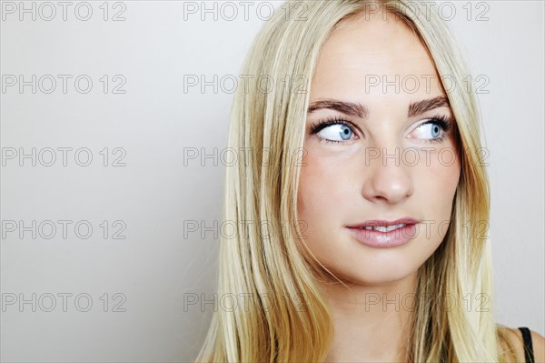 Caucasian woman looking away